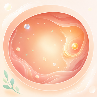 Fetal development illustration at 2 weeks pregnant — no embryo yet; an egg is ripening in the ovary ahead of ovulation