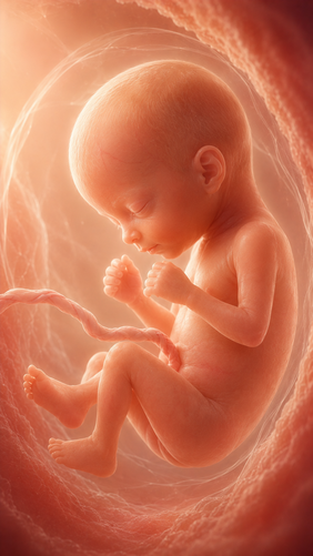 Fetal development illustration at 20 weeks pregnant — how big the baby is this week